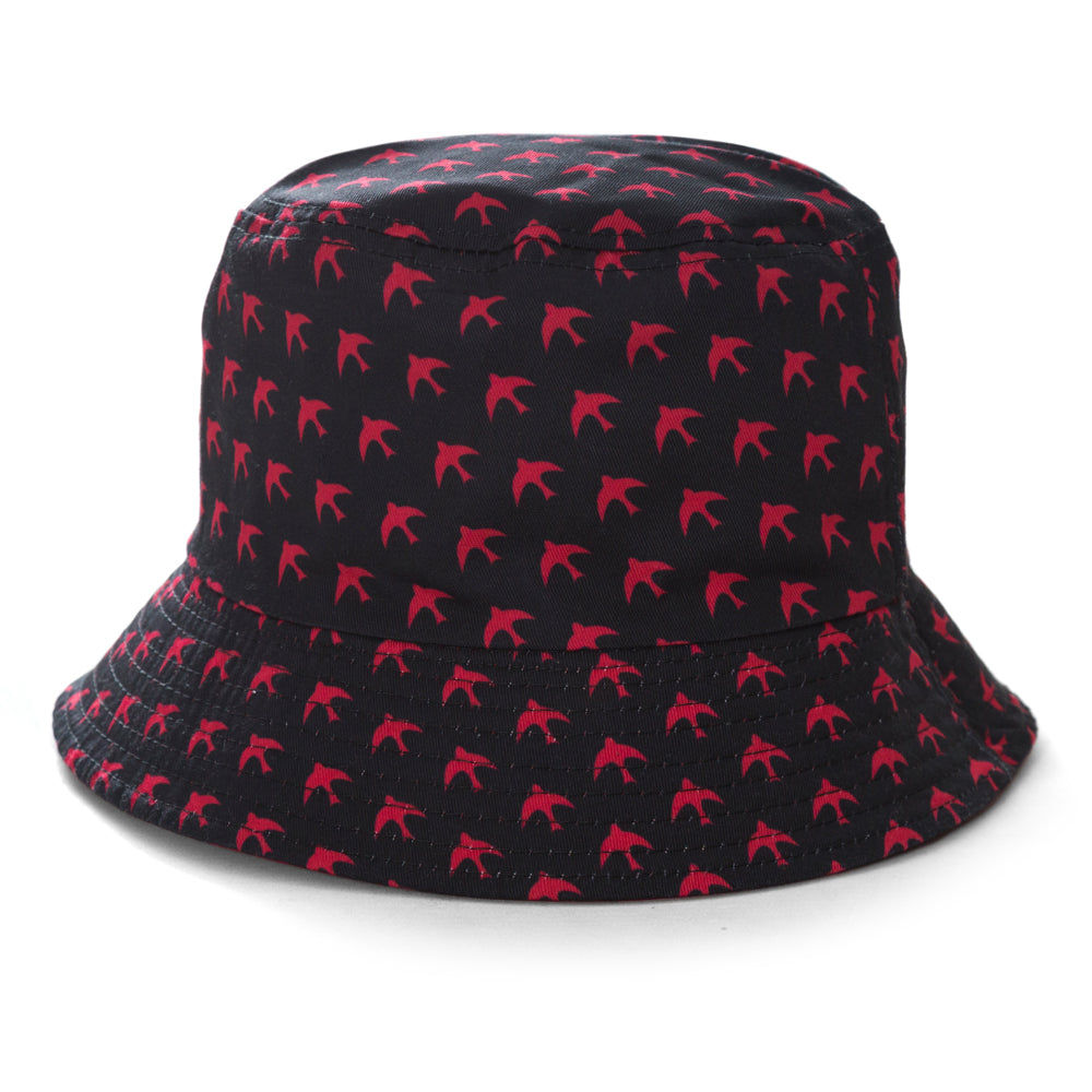 Bucket Hat Reversable Red/White