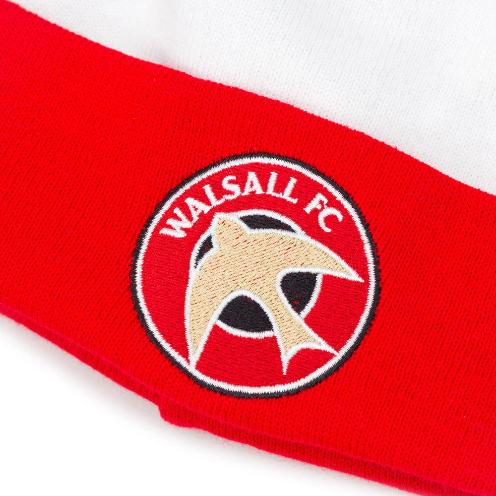 Walsall FC Beanie White & Red