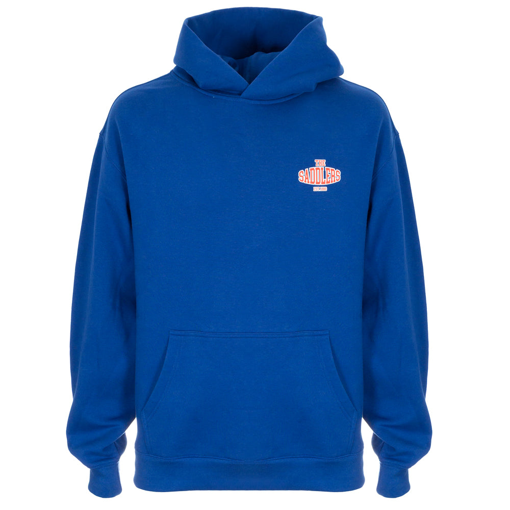 Oversized Saddlers Blue/Red Hoody