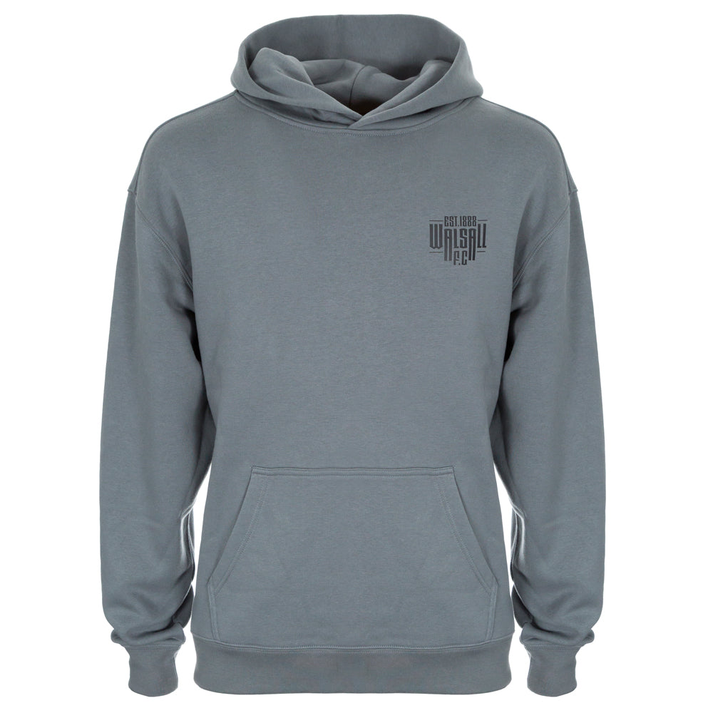 Oversized WFC Text Dark Grey Hoody