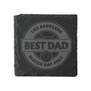 Best Dad Beer Label Slate Coaster *ONLINE EXCLUSIVE*