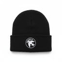 Black Mono Crest Beanie
