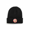 Black Colour Crest Beanie
