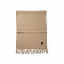 Soft Touch Oversize Woven Scarf - Biscuit