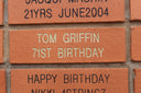 Wall of Fame Brick (Gold Text)